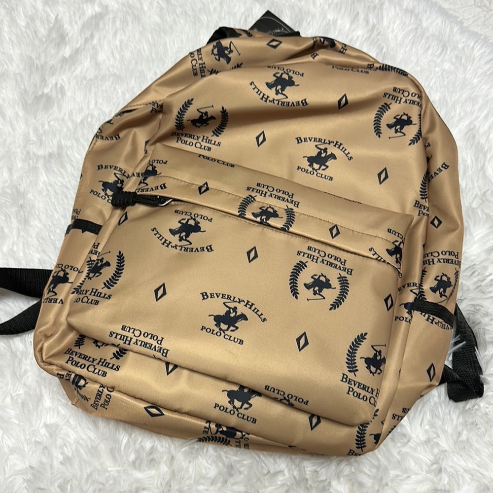 Beverly Hills Polo Tan Backpack Bag